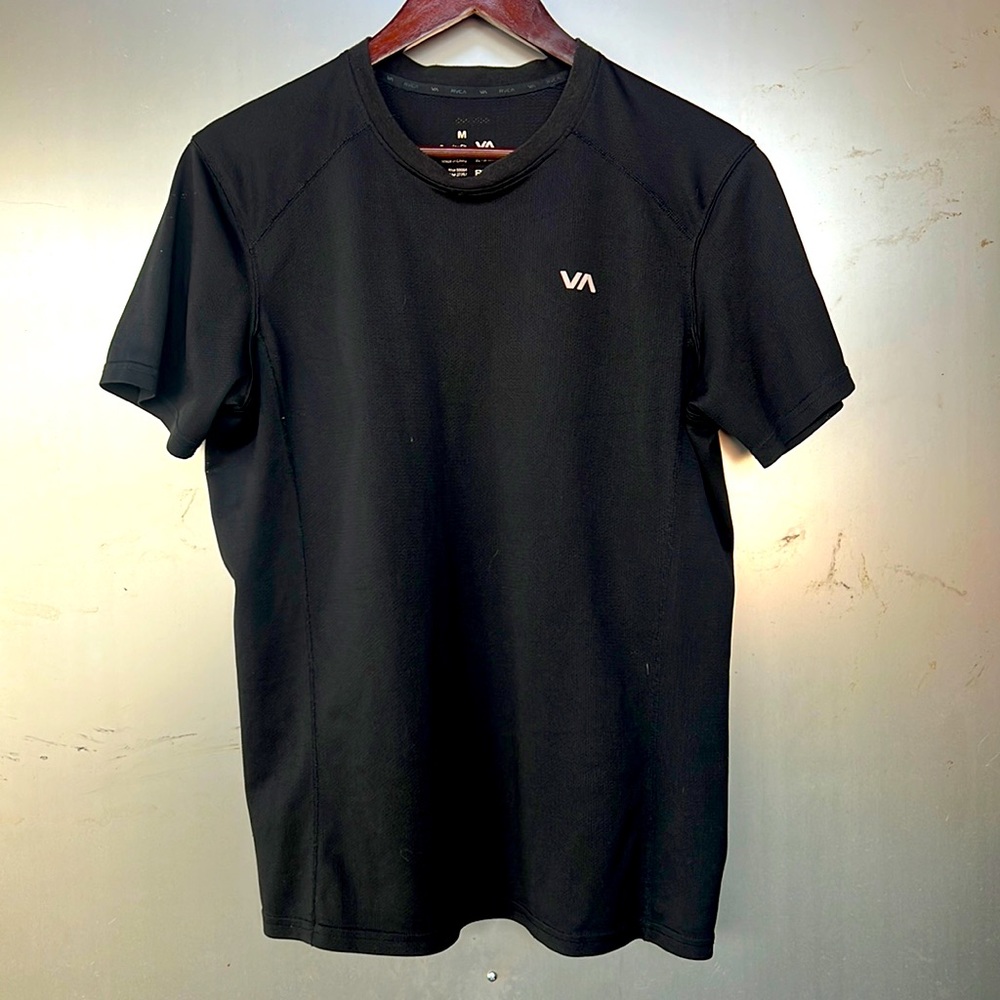 RVCA mens black sport vent SS